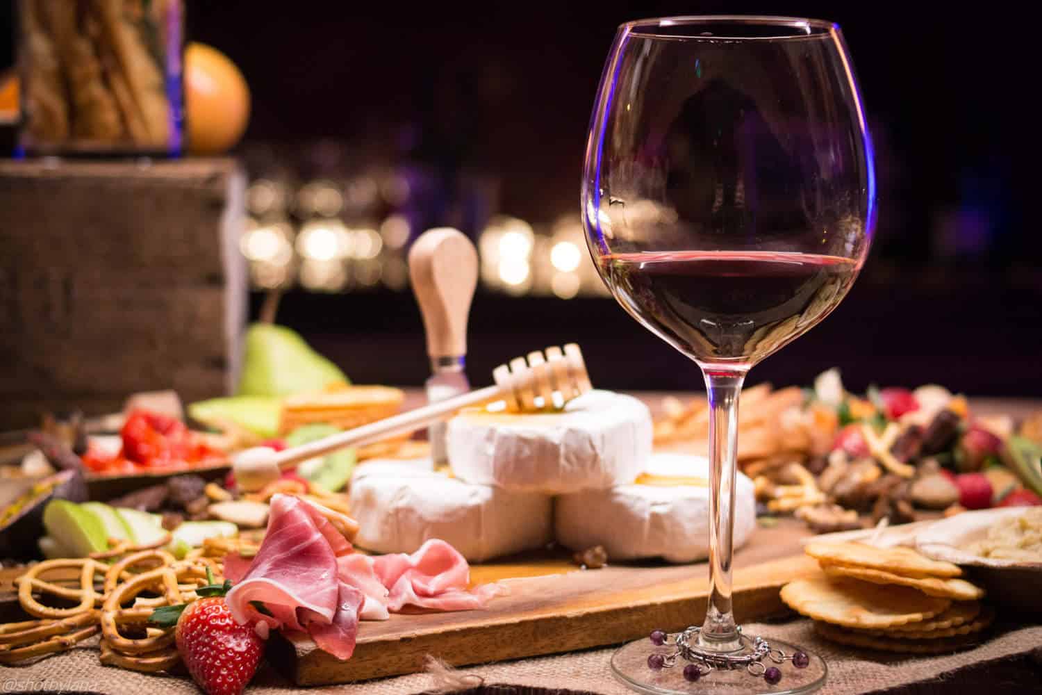 Photo of a cheese and meat platter